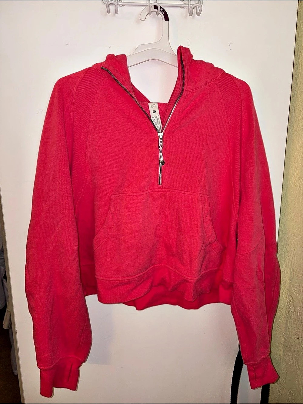 Lululemon Scuba Oversized Half-Zip Hoodie Pink